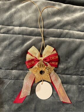 Dior Gold and Red Decorative Hanging Ornament with fragrance stone -vip gwp